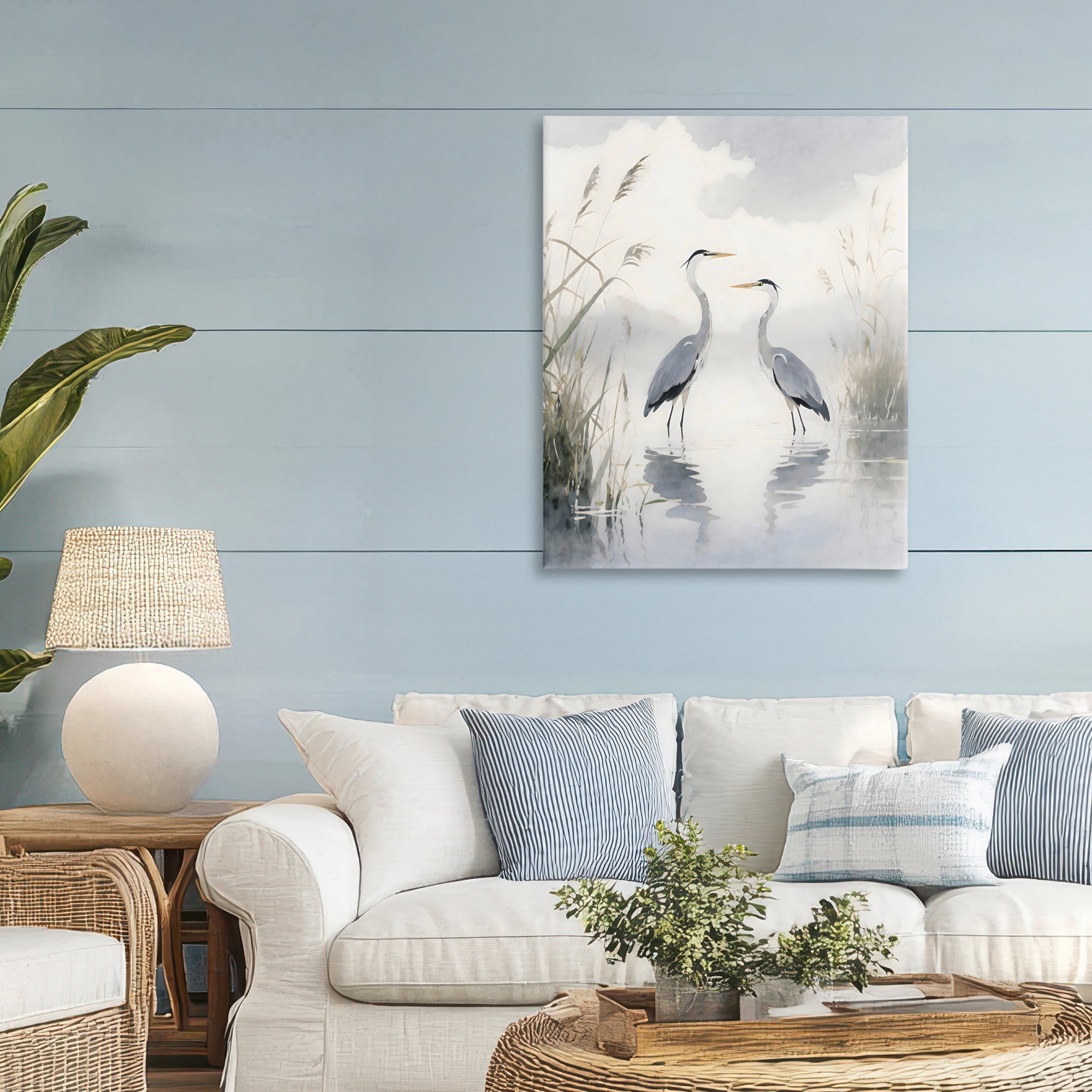 Stupell Industries Serene Wetlands Heron Reflections Canvas Wall Art, design by Creative Studio