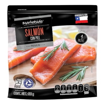 Salmón Marketside Premium con piel 500 g congelado