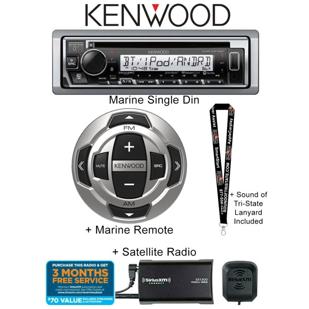 Kenwood KMRD375BT Marine CD receiver with Bluetooth and USB input