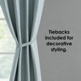 thumbnail image 5 of French Connection Val Room Darkening Back Tab Window Curtain 2-Panel Sets, 5 of 7