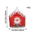 thumbnail image 3 of Santa Chair Cover Cloth Printed Snowman Cute Chair Cover Restaurant Bar Party Decoration Christmas Decoration, 3 of 3