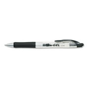 Avery Egel Retractable Gel Pen, Medium 0.7mm, Black , Black Barrel