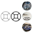 thumbnail image 1 of HONMEET 2pcs Kitchen Gas Stove Rack Galvanized Silver Versatile Cooking Surface, 1 of 8