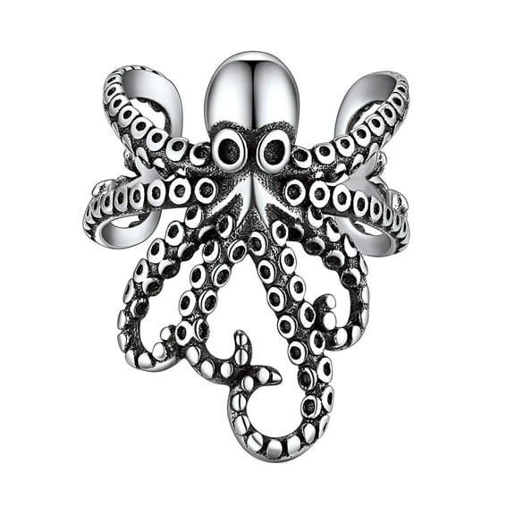 FaithHeart Octopus Ear Cuff for Women Men 925 Sterling Silver Animals Clip On Earrings No Piercing Retro Adjustable Cartilage Earrings Jewelry Gifts for Girlfriend 1 Piece