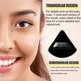 thumbnail image 3 of 6Pcs Velour Soft Triangle Powder Puffs Powder Puff Face Makeup - for Loose Powder Mineral Powder Body Powder Wet Dry Cosmetic Foundation Sponge Beauty Makeup Tools (Black), 3 of 5