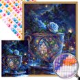 thumbnail image 1 of 5D DIY Taladro Parcial AB Diamante Pintura Casa Kit Arte 45x60cm, 1 of 9