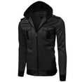 thumbnail image 1 of FashionOutfit Men's Fine Quality Comfrotable Fleece Hooded Jacket Coat, 1 of 3