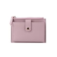 thumbnail image 1 of Cartera Cuero PU Con Tarjetero Múltiples Ranuras Color Sólido A La para Mujer (púrpura), 1 of 10