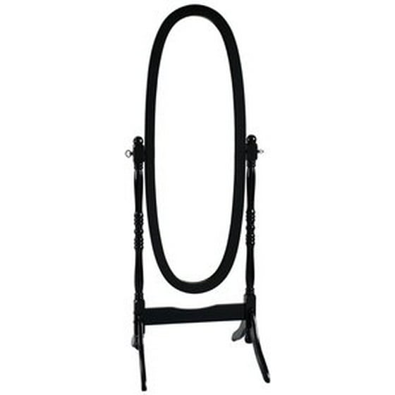 Legacy Decor Swivel Full Length Wood Cheval Floor Mirror Cherry Finish