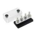 thumbnail image 2 of Bloque de distribución de energía de barra colectora de 600 A, 4 tornillos de terminal de 3/8 pulgadas, bloque de unión Negro, 2 of 9