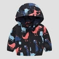 thumbnail image 3 of Fengyings Kids Toddler Boys Girls Hooded Jackets Cartoon Spring Fall Outerwear Windbreaker Zipper Hooded Jackets Coat, 3 of 3