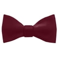 thumbnail image 3 of Jacob Alexander Men's Solid Color Traditional Freestyle Self-Tie Bow Tie - Burgundy, 3 of 6