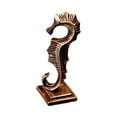 thumbnail image 2 of Estatua de caballito de mar de latón, figura de caballito de mar, adorno de escritorio coleccionable, del té, retro, para escritorio, amante, 2 of 9