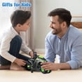 thumbnail image 4 of pitrice 2.4Ghz Remote Control Car Motorcycle for Kids High Speed and 360掳 Spinning Remote Control Motorcycle with Rechargeable Battery Kids Gift Black Orange, 4 of 6