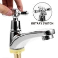 thumbnail image 2 of 1 Pair Bathroom Sink Faucets Modern Sink Faucet Single Handle Bathroom Faucet (Cold Type, Hot Type), 2 of 4