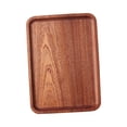 thumbnail image 1 of Bandeja de servir de madera, plato para aperitivos, plato para frutas, bandeja para mesa de té y café, natural 18cmx25cmx15cm, 1 of 9