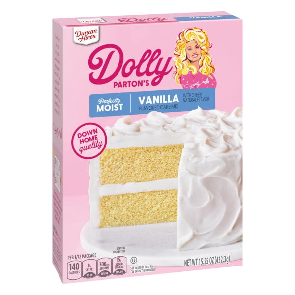 Duncan Hines Dolly Parton's Vanilla Flavored Cake Mix, 15.25 oz.
