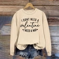thumbnail image 2 of Women's Casual Long Sleeve Tops Cute Printed Round Neck Cozy Loose Pullover Sweatshirts for Spring Valentine's Gift(Beige,L), 2 of 5