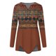 thumbnail image 4 of ICHUANYI Liquidación Tops para Mujer Casual Manga Larga Tops de Verano Camisetas con Estampado Camisetas con Cuello en V de Moda ICHUANYI WER202308231011, 4 of 5