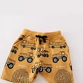 thumbnail image 4 of Bainana Toddler Boys Sweatpants Cartoon Car Print Elastic Waist Taper Leg Pants Casual Loose Spring Autumn Boys Trousers Orange Size 3-4 Years, 4 of 6