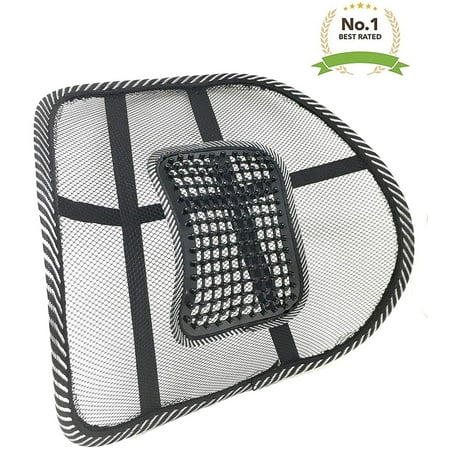 New Lightweight Mesh Back Support with Massage Vent Mesh Design 2018 Best Lower Back Brace Support Car Seat Chair Cushion (Best Kind Of Massage For Lower Back Pain)