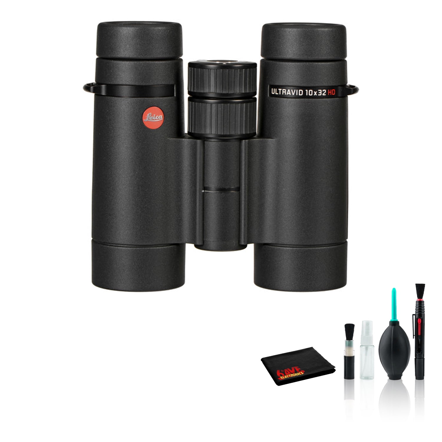 Leica 10x32 Ultravid HDPlus Binocular 40091 with Deluxe Cleaning Kit