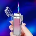 thumbnail image 3 of LACKUST Flameless Plasma Lighter,Waterproof Electric Lighters Dual Arc USB Rechargeable Lighters for Camping Hiking Gifts for Women,A, 3 of 5