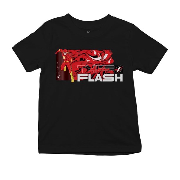 Playera Fan Army The Flash Talla 6 fastest man manga corta negro