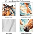thumbnail image 4 of luoweisi Men's Beach Shorts Quick Dry Swim Trunks with Mesh Lining Horse S, 4 of 5