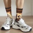 thumbnail image 6 of Rocae Cartoon Cooking Cat for Adult Socks Casual Athletic Stretchy Loose Socks for Women Men Non-Slip Middle Tube Socks, 6 of 6