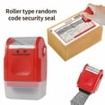 thumbnail image 2 of Injueey Protección de privacidad de identidad Sello de rodillo Guardia de identificación Cobertura de información portátil Código Artesanía Concha roja, 2 of 6