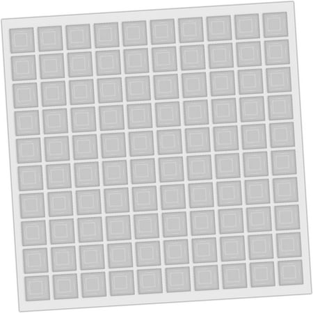 

Cabinet Door Rubber Bumpers 100 Pcs Self Adhesive Sound Dampening Clear Bumper Pads for Drawers Table Tops Cupboard Picture Frames Glassware and Furniture (Square)