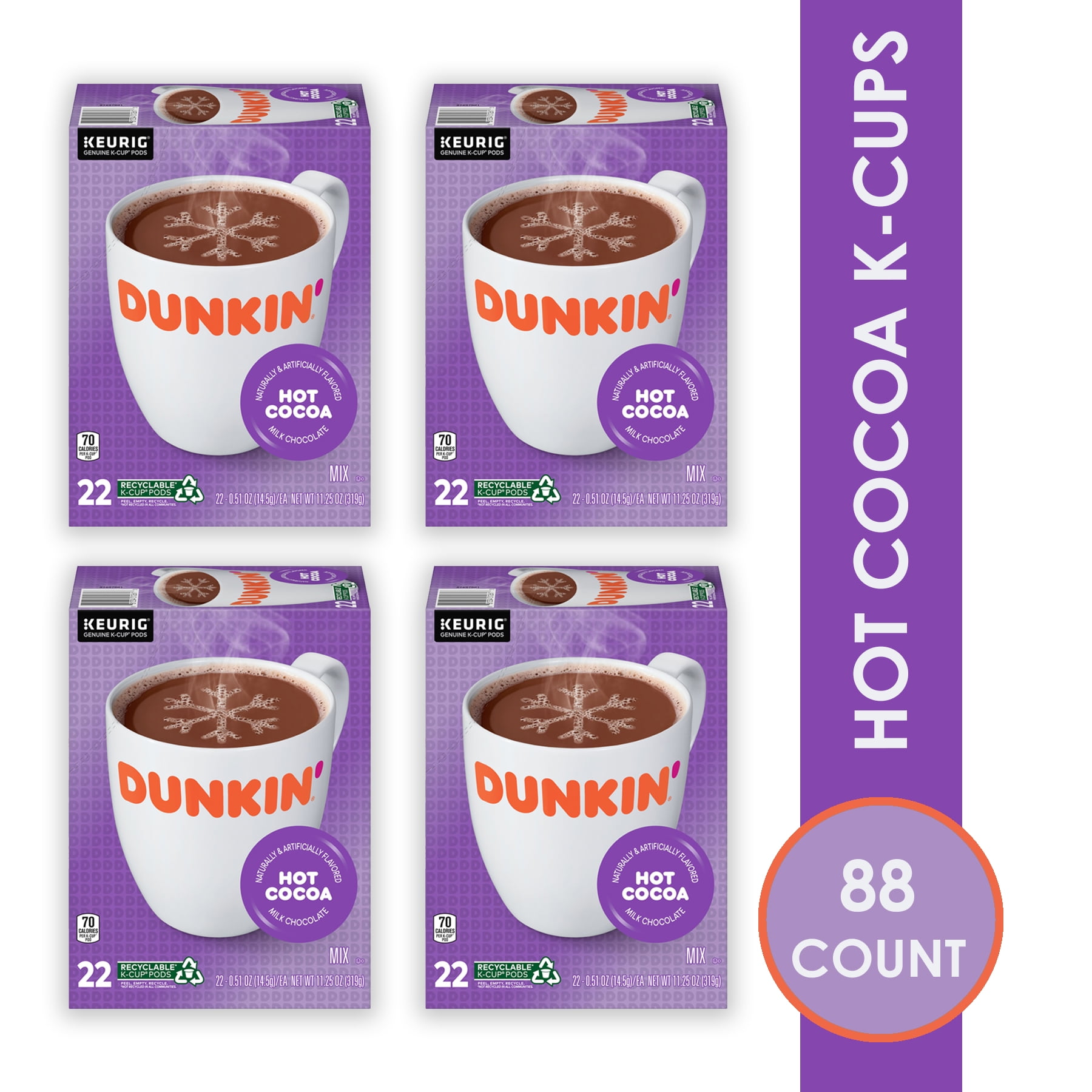 Dunkin' Hot Cocoa K-Cup Keurig Pods, 11 