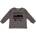 thumbnail image 3 of Inktastic Nashville Tennessee Someone Loves Me Skyline Boys or Girls Long Sleeve Toddler T-Shirt, 3 of 5