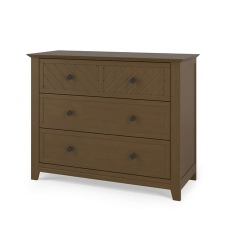UPC: 0849801000181 | Child Craft 3-Drawer Nursery Dresser Atwood Cocoa Bean