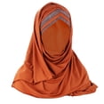 thumbnail image 2 of Bandeau Éclatant pour Femmes Marron Eid Al Fitr Front Coloré Chapeau Bandeau Musulman, 2 of 3