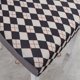 thumbnail image 3 of Funda para silla de comedor de poliéster elástica, lavable, funda protectora para asiento. Blanco negro, 3 of 9