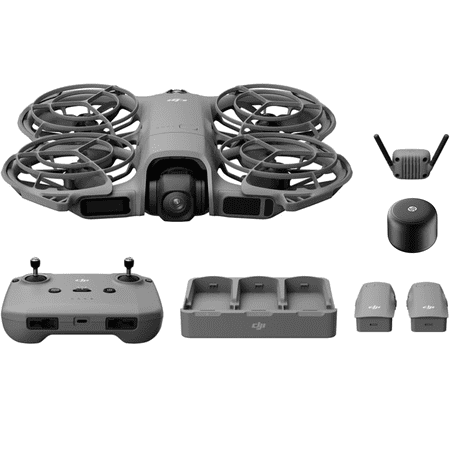 DJI Neo 2 Fly More Combo With RC-N3 Remote Controller, Stable Transmission With Digital Transceiver, 4K Drone for Beginners, 3 Batteries
