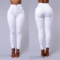 thumbnail image 4 of CNKOO Women Pants High Waist Slim Pencil Skinny Tummy Control Solid Color Pants, 4 of 7
