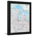 thumbnail image 1 of 2014 Great Lakes US  National Geographic Atlas of the World, 10th Edition, Framed Art Print Wall Art by National Geographic Maps Sold by Art.Com, 1 of 5