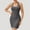 Gray, variant on Women's Athletic Dress, Sleeveless Bodycon Dress with Built-in Bra, Cotton Casual Sports Dress for Workout and Leisure