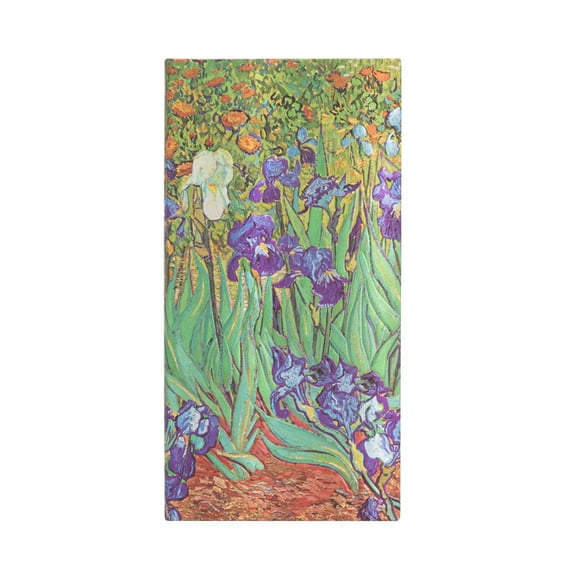 Paperblanks | Van Gogh's Irises | Hardcover | Slim | Lined | Elastic Band Closure | 176 Pg | 85 GSM (Diary)
