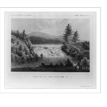 Historic Print, Mouth of Fall River near Camp 20, 16" x 20"