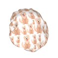 thumbnail image 2 of Kdxio Labrador Retriever Dog Print Shower Cap for Women,Elastic and Reusable,Double Waterproof Layers Bathing Hat, 2 of 9