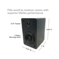 thumbnail image 3 of Altavoces de estantería Singing Wood T25 pasivos de 2 vías 60W (30W x 2) con soporte de pared preinstalado- acabado de madera de haya, par - Necesario receptor o amplificador (Negro), 3 of 3