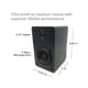 thumbnail image 3 of Altavoces de estantería Singing Wood T25 pasivos de 2 vías 60W (30W x 2) con soporte de pared preinstalado- acabado de madera de haya, par - Necesario receptor o amplificador (Negro), 3 of 3