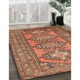 thumbnail image 2 of Ahgly Company Indoor Rectangle Traditional Fire Brick Red Persian Area Rugs, Swatch Sample, 2 of 6