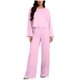 thumbnail image 1 of TaTaai Women Solid Cotton Linen Drawstring Waist Wide Straight Leg Capri Pants with Pockets Loose Casual Ladies Fitness Daily Lounge Wear Breathable No Fading Stylish Comfortable Trousers Gift, 1 of 6