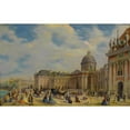 thumbnail image 3 of Giuseppe Canella 24x17 Black Modern Framed Museum Art Print Titled - The Mazarine Library, 3 of 5