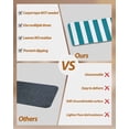 thumbnail image 3 of Stair Treads for Wooden Steps, Teal Striped Peel and Stick Stair Treads with Adhesive, Simple Art Vertical Stripe Farmhouse Non Slip Indoor Stairs Runner Rugs Mats for Elders Dogs 8"x30" 7PCS, 3 of 7